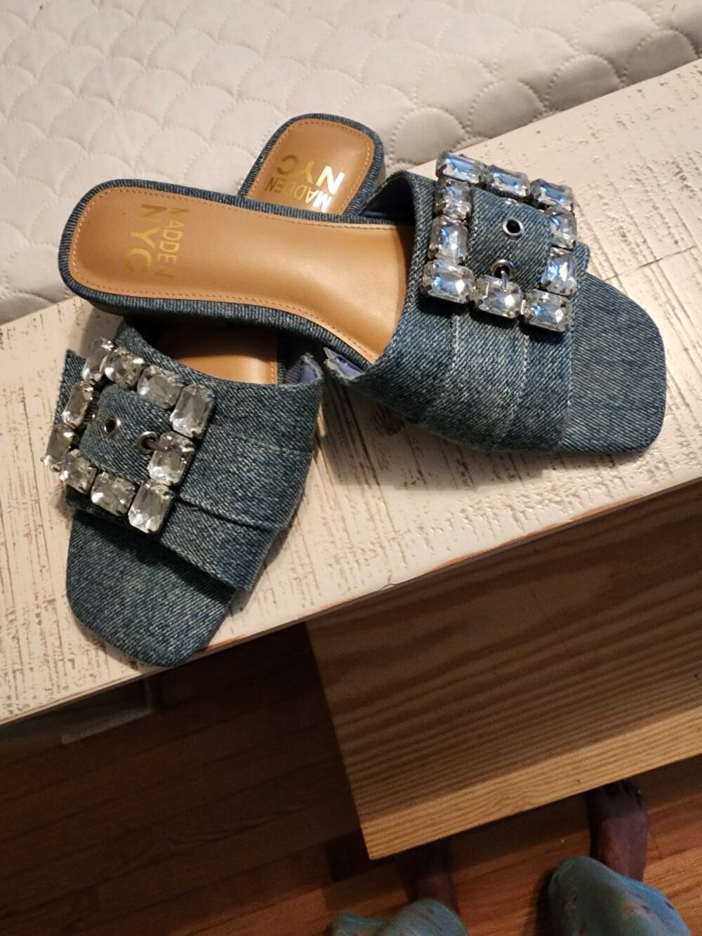 Womens Denim Flats by Madden size 6 euc